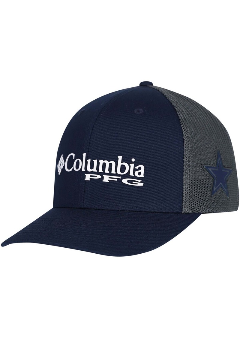 Columbia Dallas Cowboys Pfg Mesh Snapback Cap - Navy