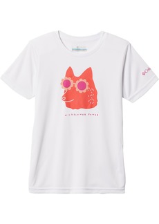 Columbia Girls' Mirror Creek Short Sleeve Graphic T-Shirt, Large, White Wildflower Power