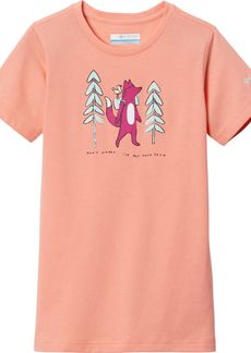 Columbia Girl's Mission Lake Short Sleeve T-Shirt, Girls', Large, Coral Reef Foxy Pack