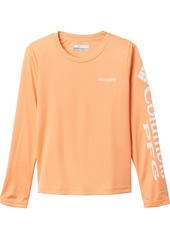 Columbia Girl's Tidal Tee Long Sleeve Shirt, Medium, Orange