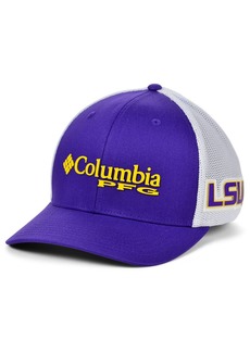 Columbia Lsu Tigers Pfg Stretch Cap - Purple/White