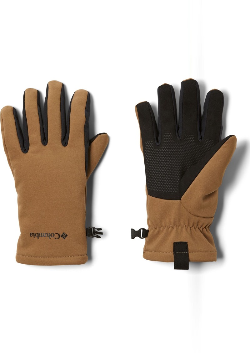 Columbia Men's Ascender II Softshell Gloves, Small, Brown
