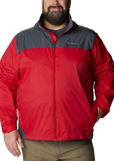 Columbia Men's Big & Tall Glennaker Lake Rain Jacket - Mountain Red, Graphite