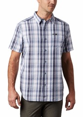 Columbia Men's Brentyn Trail Short Sleeve Seersucker Shirt 100% Cotton