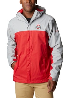 Columbia Men's Collegiate Glennaker Storm Jacket OS - Columbia Grey/Intense Red 3X Tall
