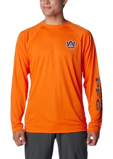 Columbia Men's Collegiate Terminal Tackle Long Sleeve Shirt AUB - Spark Orange