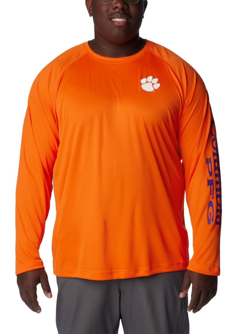 Columbia Men's Collegiate Terminal Tackle Long Sleeve Shirt CLE - Spark Orange
