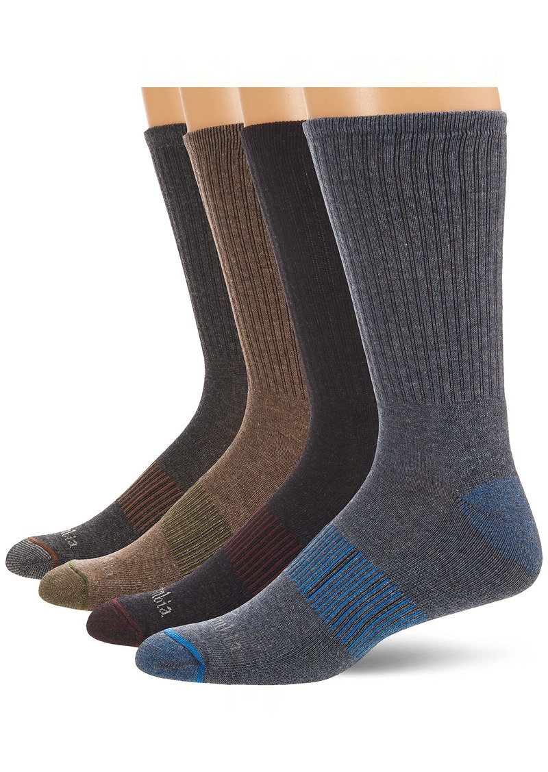 Columbia Men's 4 Pack Everyday Crew Socks  Shoe Size