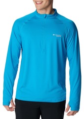 Columbia Men's Endless Trail 1/2 Zip Shirt, Small, Blue