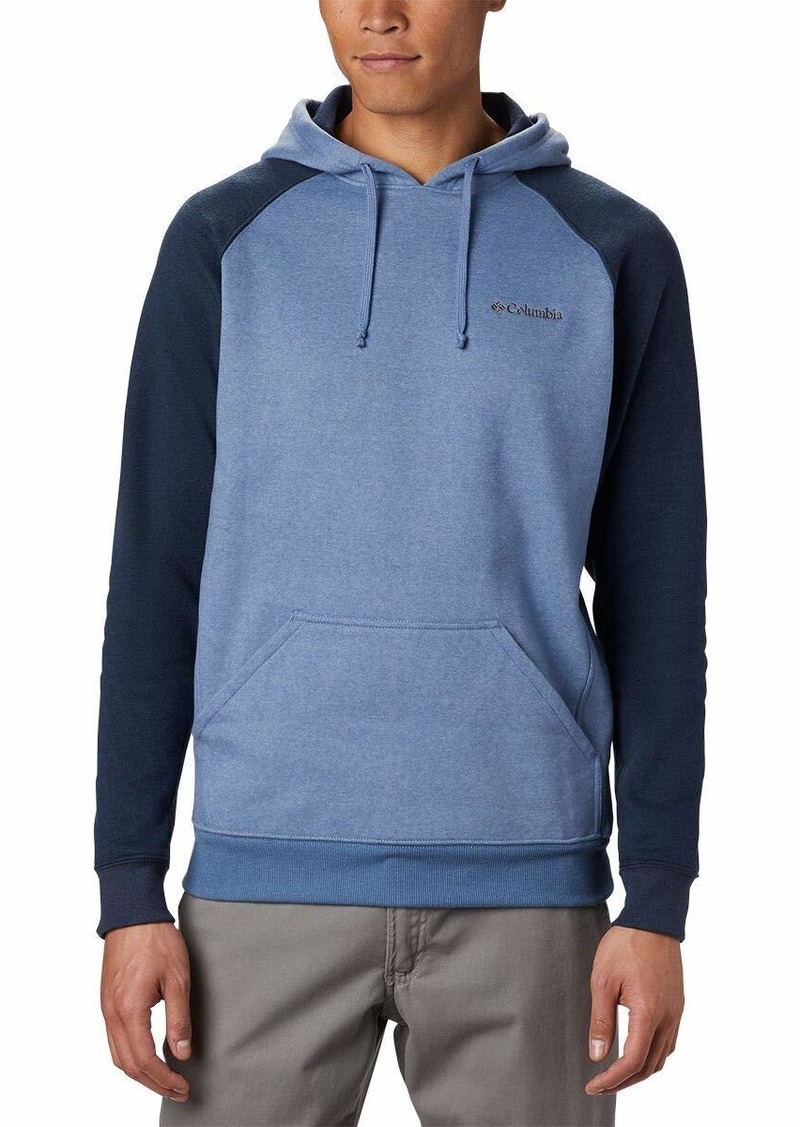 Columbia Men's Hart Mountain II Hoodie Bluestone Heather/Collegiate Navy HTHR