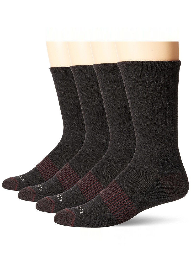 Columbia Men's 4 Pack Everyday Crew Socks  Shoe Size