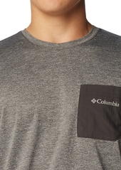 Columbia Men's Hike Novelty Performance Crewneck T-Shirt - Black Heather,