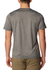 Columbia Men's Hike Novelty Performance Crewneck T-Shirt - Black Heather,