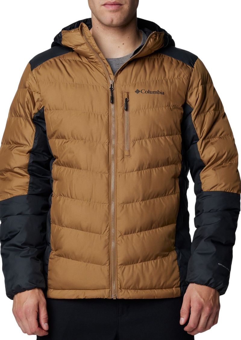 Columbia Men's Labyrinth Loop Hooded Puffer Jacket, Small, Brown