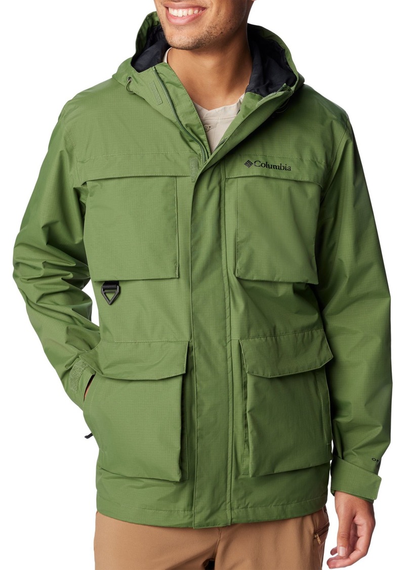 Columbia Men's Landroamer Rain Jacket, Small, Green