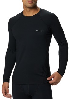 Columbia Men's Midweight Stretch Base Layer Long Sleeve Shirt, Small, Black