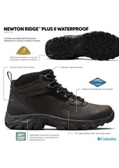 Columbia Men's Newton Ridge Plus Ii Waterproof Hiking Boots - Black, Shark
