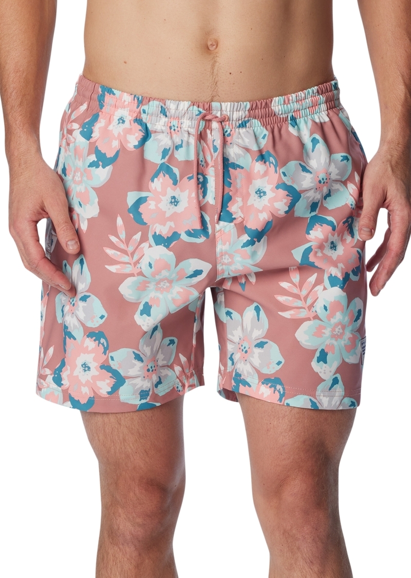 Columbia Men's Performance Rambler Logo Swim Trunks - Sandalwood Pink