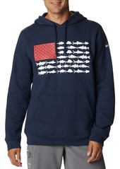 Columbia Men's PFG Fish Flag II Hoodie, XS, Black