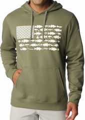 Columbia Men's PFG Fish Flag II Hoodie, XS, Black