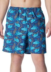 Columbia Men's PFG Super Backcast Water Shorts, Small, Blue