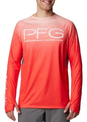 Columbia Men's PFG Super Terminal Tackle Vent Long Sleeve Shirt, Small, Black