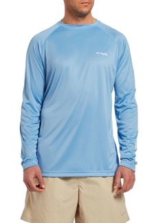 Columbia Men's PFG Terminal Tackle Long Sleeve Shirt, Small, Blue