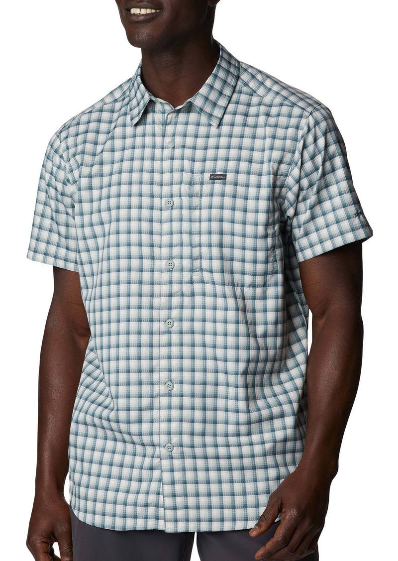 Columbia Men's Silver Ridge Lite Novelty Short Sleeve Shirt, Small, Green | Father's Day Gift Idea