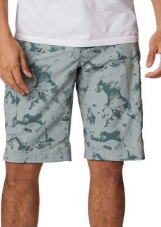 Columbia Men's Silver Ridge Printed Cargo Shorts, Size 32, Gray