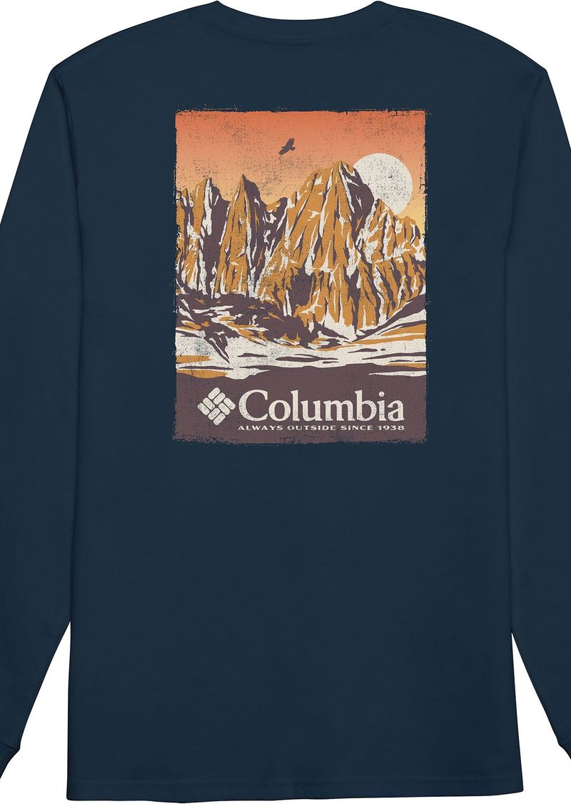 Columbia Men's Spree Long-Sleeve Tee, Small, Blue | Father's Day Gift Idea
