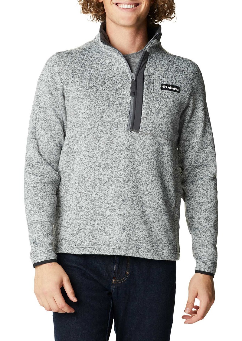 Columbia Men's Sweater Weather™ Fleece Half Zip Pullover, Small, Gray | Father's Day Gift Idea