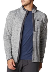 Columbia Men's Sweater Weather Full Zip Jacket, Small, Gray