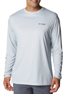Columbia Men's Terminal Tackle PFG License Plate Long Sleeve Shirt, XXL, Gray