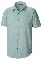 Columbia Men's Under Exposure Yarn Dye Short Sleeve Shirt Copper ore S
