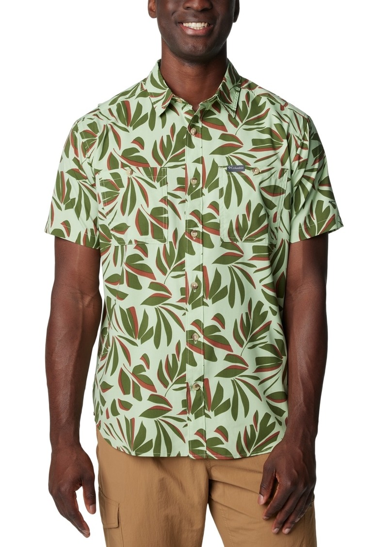 Columbia Men's Utilizer Printed Short Sleeve Shirt - Sage Leaf