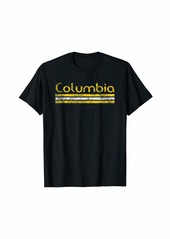 Columbia Missouri Retro Vintage Weathered Stripe Throwback T-Shirt