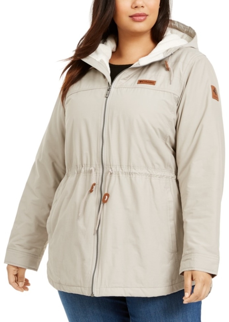 plus size columbia chatfield hill hooded anorak jacket