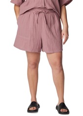 Columbia Plus Size Holly Hideaway Cotton Breezy Shorts - Fig