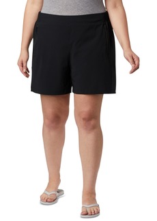 Columbia Plus Size Pfg Tidal Ii Adjustable-Waist Spf Shorts - Black