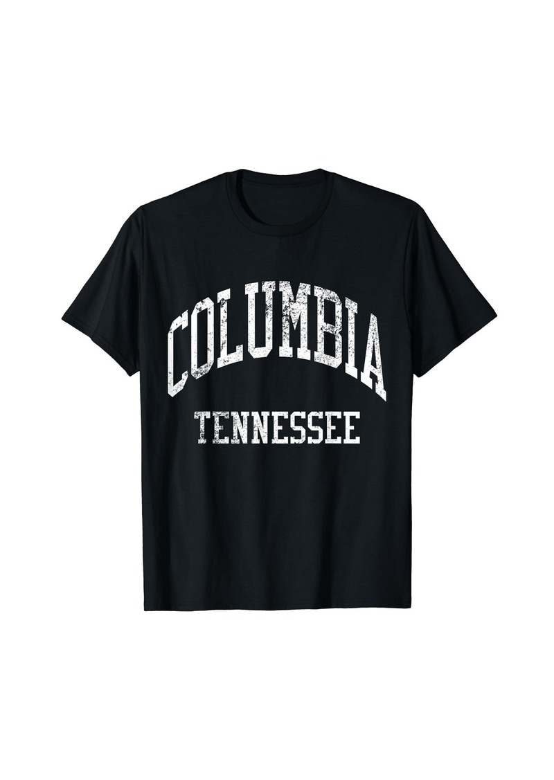 Columbia Tennessee Retro 70s College Sports Style T-Shirt