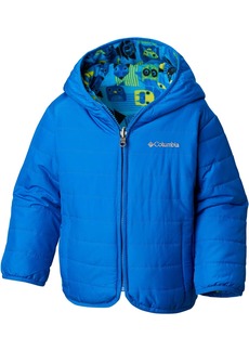 Columbia Toddlers' Double Trouble Reversible Jacket, Boys', 3T, Super Blue Critters Print