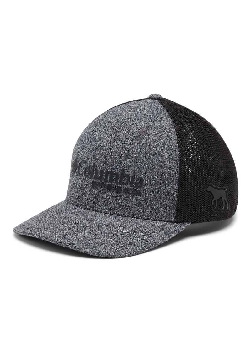 Columbia Unisex PHG Logo Mesh Ball Cap-High Crown Charcoal Heather/Dog