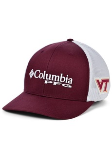 Columbia Virginia Tech Hokies Pfg Stretch Cap - Maroon/White