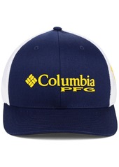 Columbia West Virginia Mountaineers Pfg Stretch Fitted Cap - Navy/White