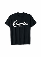 COLUMBIA Simple Clean White Text Designed. The Perfect gift! T-Shirt