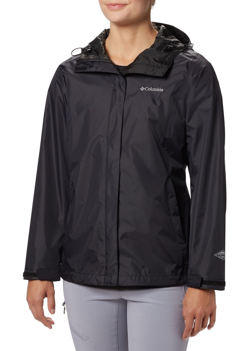 Columbia Women's Arcadia II Rain Jacket, Small, Black