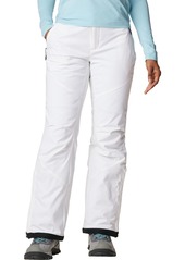 Columbia Women's Backslope III Insulated Pants, Medium, White