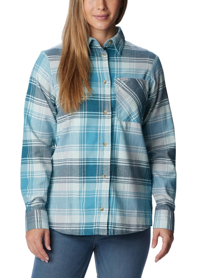 Columbia Women's Calico Basin Flannel Long Sleeve Shirt   Plus