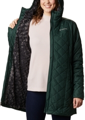 Columbia Women's Copper Crest Hooded Fleece-Lined Mid-Length Coat