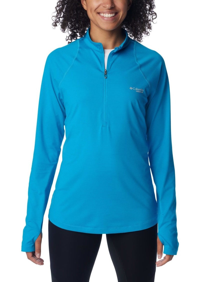 Columbia Women's Endless Trail Half Zip Mesh Long Sleeve